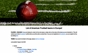Americanfootballeurope.com thumbnail