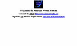 Americanprophet.org thumbnail