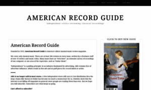 Americanrecordguide.com thumbnail