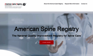 Americanspineregistry.org thumbnail