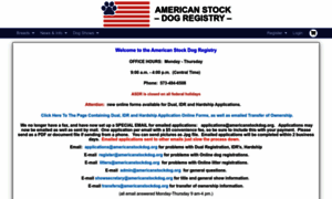 Americanstockdog.org thumbnail