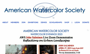 Americanwatercolorsociety.org thumbnail