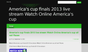 Americascupfinals2013livestream.devhub.com thumbnail