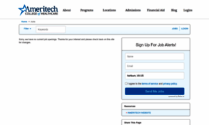 Ameritech.applicantpro.com thumbnail