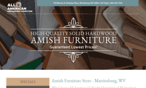 Amishrealwoodfurniture.com thumbnail