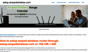 Amped-wireless-setup.com thumbnail