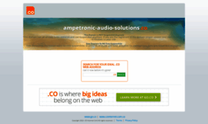 Ampetronic-audio-solutions.co thumbnail