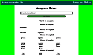 Anagrammaker.us thumbnail