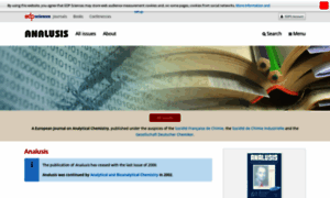 Analusis.edpsciences.org thumbnail