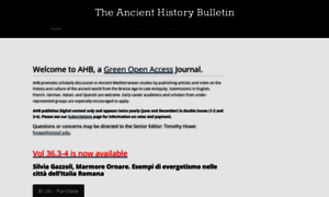 Ancienthistorybulletin.org thumbnail