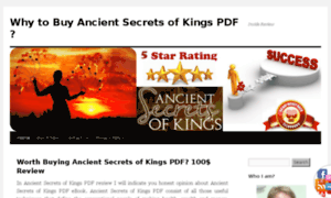 Ancientsecretsofkingspdf.com thumbnail