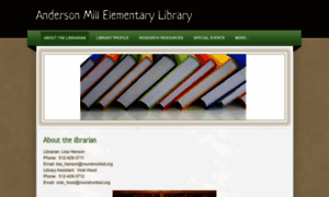 Andersonmillelementarylibrary.weebly.com thumbnail