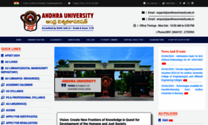 Andhrauniversity.edu.in thumbnail