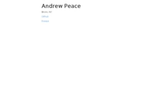 Andrewpeace.com thumbnail