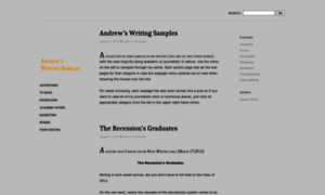 Andrewswritingsamples.wordpress.com thumbnail