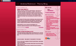 Andyrobinsontheoryblog.blogspot.com thumbnail