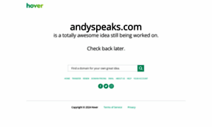 Andyspeaks.com thumbnail