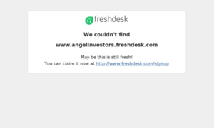 Angelinvestors.freshdesk.com thumbnail