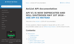 Anilist-api.readthedocs.org thumbnail