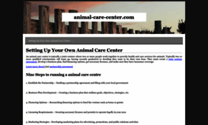 Animal-care-center.com thumbnail