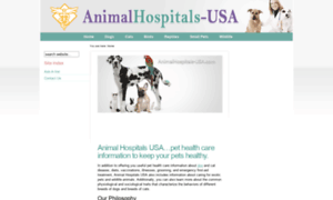 Animalhospitals-usa.com thumbnail