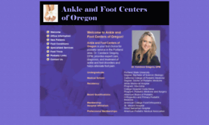 Ankleandfootcentersoforegon.com thumbnail