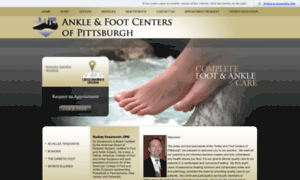 Anklefootcentersofpittsburgh.com thumbnail