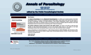 Annals-parasitology.eu thumbnail