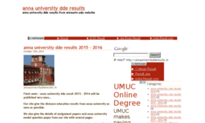 Annauniversitydderesults.in thumbnail