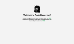 Annieoakley.org thumbnail