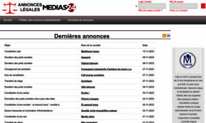 Annonceslegales.medias24.com thumbnail