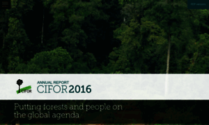 Annualreport2016.cifor.org thumbnail