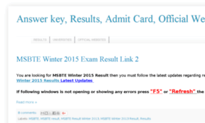 Answerkeyadmitcardresults.com thumbnail