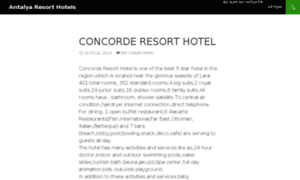 Antalyaresorthotels.com thumbnail