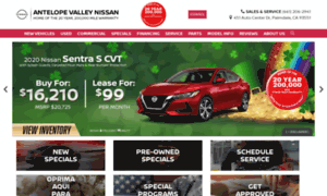 Antelopevalleynissan.foxdealersites.com thumbnail