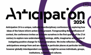 Anticipationconference.org thumbnail