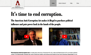Anticorruptionact.org thumbnail