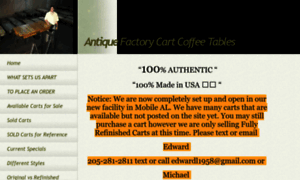 Antiquefactorycartcoffeetables.com thumbnail