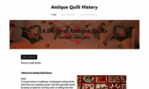 Antiquequilthistory.com thumbnail