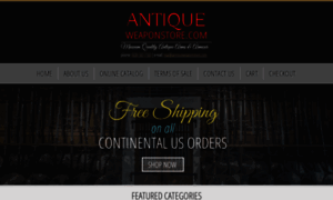 Antiqueweaponstore.com thumbnail