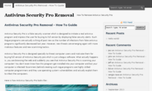 Antivirussecurityproremoval.com thumbnail