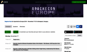 Apacheconeu2014.sched.org thumbnail