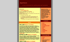 Aperture.sourceforge.net thumbnail