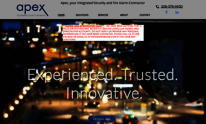 Apexintegratedsecurity.com thumbnail