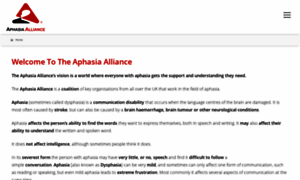 Aphasiaalliance.org thumbnail