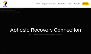 Aphasiarecoveryconnection.org thumbnail