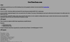 Api.geotimezone.com thumbnail