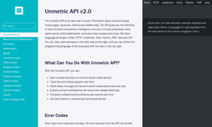 Api.unmetric.com thumbnail