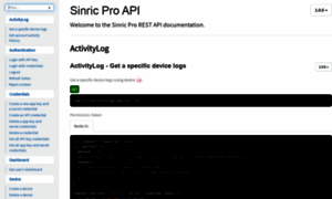 Apidocs.sinric.pro thumbnail