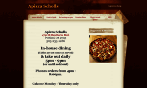Apizzascholls.com thumbnail